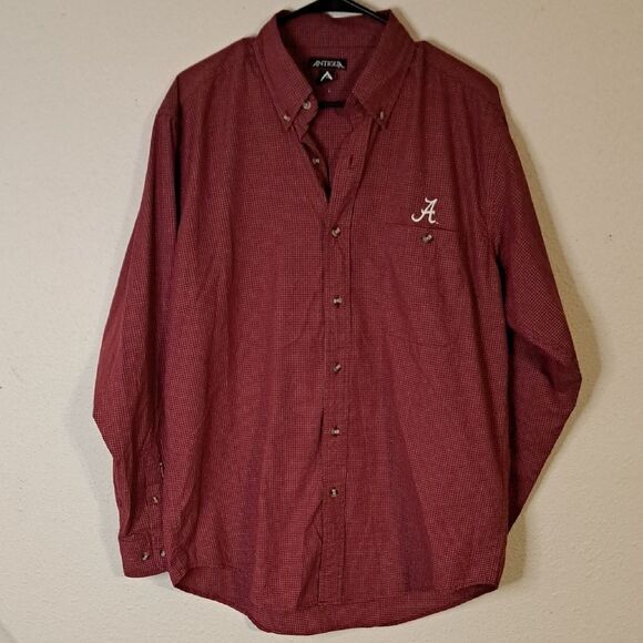 Antigua Other - Antigua Men's Red Alabama Button-Down Shirt